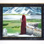 NFS~Tibetan Monk, Oil on Canvas, 16in x 20in