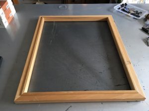 Homemade screened frame